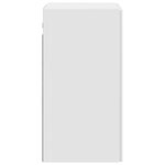 vidaXL Armoire Murale 59 x 31 x 60 cm Bois d'ingénierie Blanc brillant