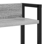 vidaXL Tête de lit de rangement Gris sonoma 150 cm Bois d'ingénierie