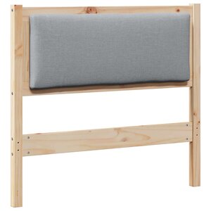 vidaXL Tête de lit Autre Marron 90 cm Bois massif en pin