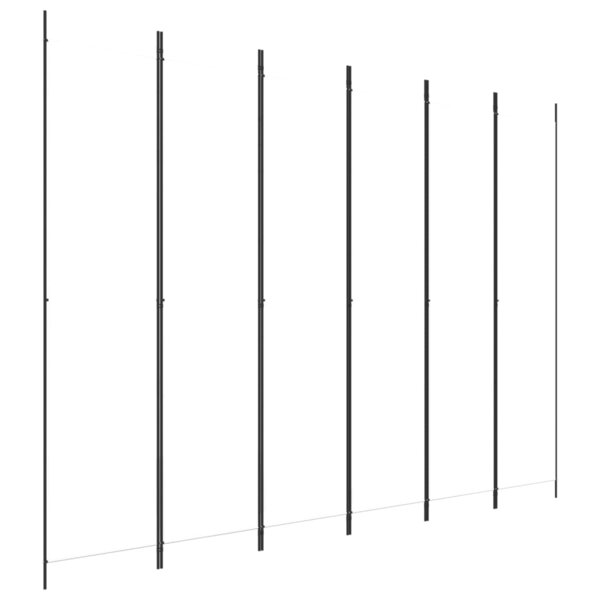 vidaXL Cloison de séparation 6 panneaux Blanc 300x220 cm Tissu