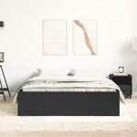 vidaXL Cadre de lit sans matelas noir 160x200 cm