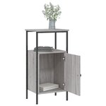 vidaXL Tables de chevet 2 Pièces sonoma gris 41x31x80cm bois d'ingénierie
