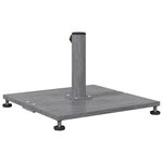 vidaXL Socles de parasol d'extérieur Bois foncé 45 x 45 x 31 cm Acier