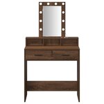 vidaXL Table de Toilette Marron 79 x 41 x 140 cm Bois d'ingénierie