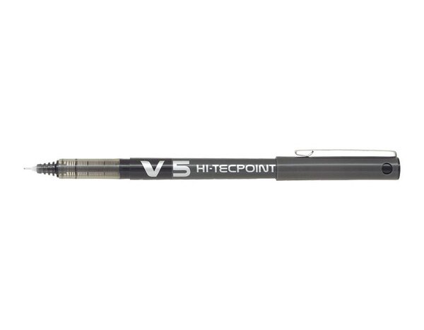 Stylo roller Hi-Tecpoint V5 Encre liquide Pte Fine Noir PILOT