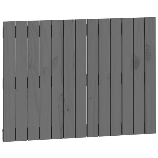 vidaXL Tête de lit murale Gris 82 5x3x60 cm Bois massif de pin