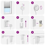 vidaXL Store plissé rouge bordeaux 115x150 cm largeur du tissu 114 4cm