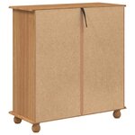 vidaXL Commode ASKIM Marron 91 x 40 x 95 5 cm Bois de pin massif