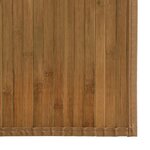 vidaXL Tapis rectangulaire marron 70x200 cm bambou