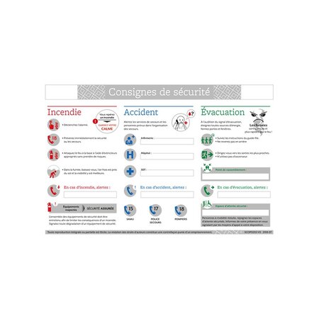Consigne de sécurité a4