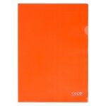 Chemise coin plastique seco a4 polypropylène 12/100e biodégradable couleurs assorties - paquet de 25