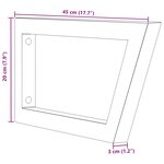 vidaXL Supports d'étagères pour lavabo 2 Pièces blanc trapèze acier