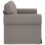vidaXL Canapé Taupe 215 x 82 x 80 cm tissu