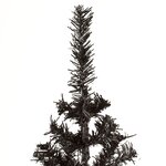 vidaXL Sapin de Noël étroit Noir 120 cm