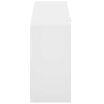 vidaXL Banc à chaussures Blanc brillant 80x24x45 cm Bois d'ingénierie