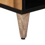 vidaXL Meuble TV Naturel 80 x 33 x 46 cm Bois de mangue massif