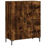 vidaXL Buffet chêne fumé 69 5x34x90 cm bois d'ingénierie