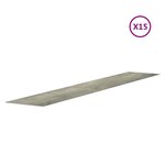 vidaXL Panneaux muraux Aspect bois Gris PVC 2 06 m²