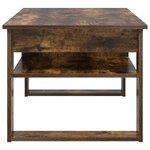 vidaXL Table basse Chêne fumé 96 x 54 x 44 cm Bois d'ingénierie