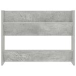 vidaXL Armoire à chaussures murale Gris béton 80x18x60 cm Aggloméré