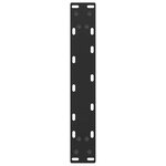 vidaXL Pieds de table basse en U 2 pièces Noir 38 x (42-43) cm Acier