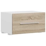 vidaXL Meubles TV avec lumière LED 5Pièces chêne sonoma bois d'ingénierie