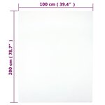 vidaXL Draps-housses Jersey 2 Pièces Blanc 100x200 cm Coton