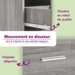 vidaXL Armoire de bain Sonoma gris 60x33x80 cm Bois d'ingénierie