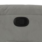 vidaXL Fauteuil inclinable gris clair tissu microfibre