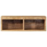 VidaXL Meuble TV mural 60x30x19 cm bois massif de manguier brut