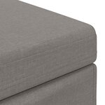 vidaXL Tabouret Taupe 61 x 41 x 40 cm Tissu et bois stratifié