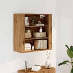 vidaXL Armoire murale chêne artisanal 80x33x80 cm bois d'ingénierie