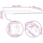 vidaXL Auvent rétractable électrique Rouge et Blanc 5 x 3 m