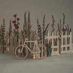 2 vélos en bois à décorer 10 cm