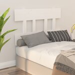 vidaXL Tête de lit Blanc 103 5x3x81 cm Bois massif de pin