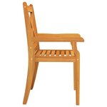 vidaXL Chaises à manger d'extérieur lot de 2 Bois d'acacia massif
