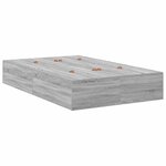 vidaXL Cadre de lit avec rangement Sonoma gris 226.5 x 120 x 31.5 cm