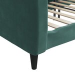 vidaXL Lit de repos sans matelas vert foncé 80x200 cm velours