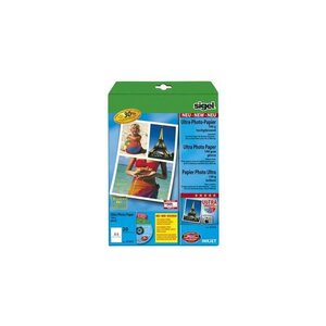papier photo jet d'encre Ultra, trés brillant, A4, 190g, 20f SIGEL