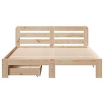 vidaXL Cadre de lit sans matelas 140x190 cm bois de pin massif