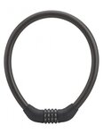 THIRARD - Antivol à combinaison Twisty  4 chiffres  câble acier  vélo  18mmx0.6m  noir - THIRARD