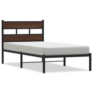 vidaXL Cadre de lit sans matelas avec tête de lit 80x200 cm