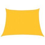 vidaXL Voile d'ombrage 160 g/m² trapèze jaune 4/5x3 m PEHD