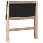 vidaXL Tête de lit capitonnée Taupe 80 cm Pin massif