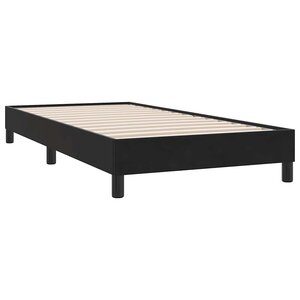vidaXL Cadre de lit sans matelas noir 100x210 cm velours