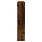 vidaXL Armoire murale chêne fumé 80x15x80 cm bois d'ingénierie