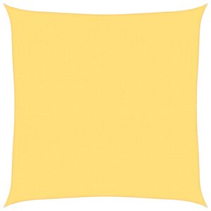 vidaXL Voile d'ombrage 160 g/m² Beige 5x5 m PEHD