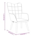 vidaXL Chaise de relaxation Taupe Tissu