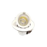 Spot led rond encastrable orientable blanc 10w - blanc froid 6000k - 8000k - silamp