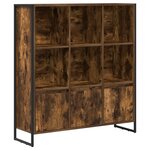 vidaXL Bibliothèque 2 Pièces Chêne Fumé 99 5 x 30 x 108 cm